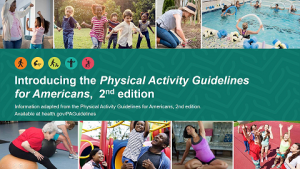 title slide for powerpoint presentation introducing the physical activity guidelines for Americans, 2nd edition