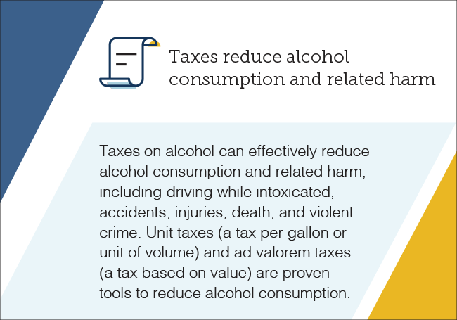 Taxes reduce alcohol consumption and related harm
