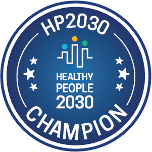 Official HealthyPeople 2030 Champions web badge