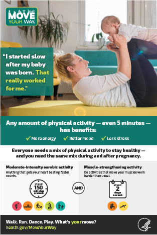 "Start Slow" Poster for Postpartum