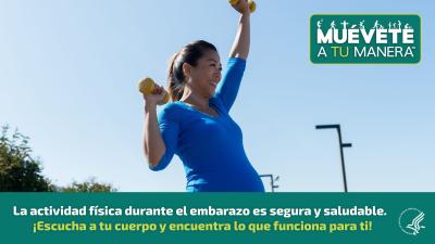 La actividad física durante el embarazo es segura y saludable. ¡Escucha a tu cuerpo y encuentra lo que funciona para ti!
