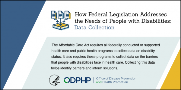 How Federal Legislation Addresses the Needs of People with Disabilities: Data Collection