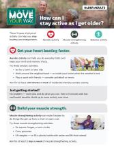 A thumbnail for the Move Your Way Activity for Older Adults infographic PDF.